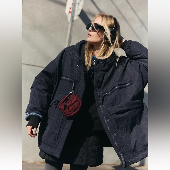 Free People FP Movement  Billie Boxy Lightweight Insulated Jacket XL NWT - Picture 2 of 10